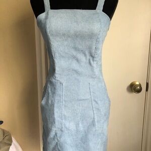Romwe Blue Sleeveless Summer  Dress